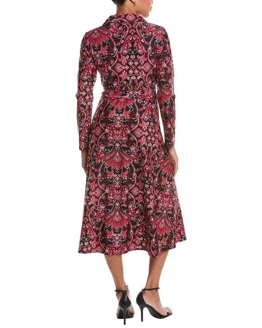 Jude Connally Red Delphine Gilded Dress