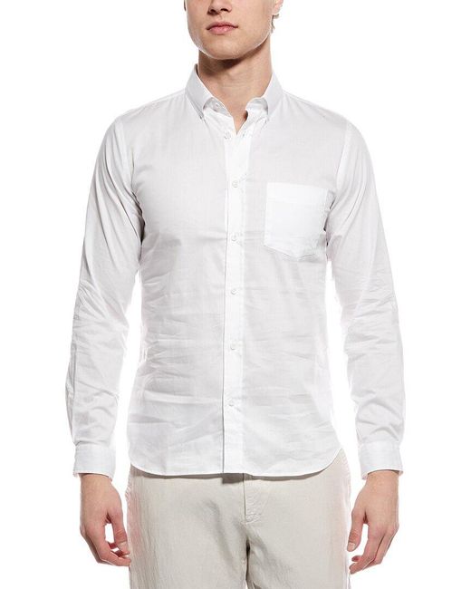 Onia White Oxford Button Down Shirt for men