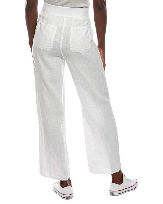XCVI White Sanfrid Linen Pant