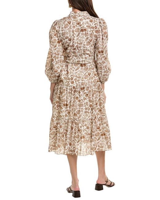 Garrie B Natural Midi Dress