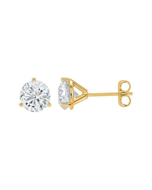 Diana M Metallic 14k 1.00 Ct. Tw. Diamond Martini Studs