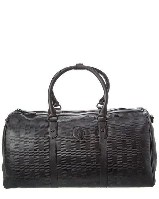 Ted Baker Black Cheksen Leather Duffel Bag for men
