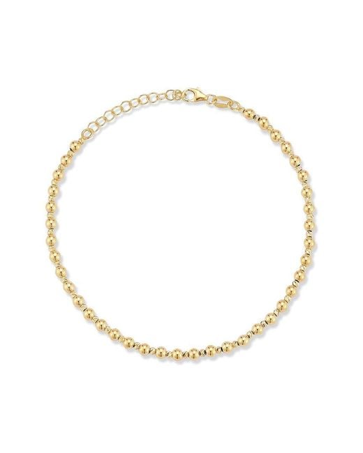 Italian Gold Metallic 14K Ball Bracelet