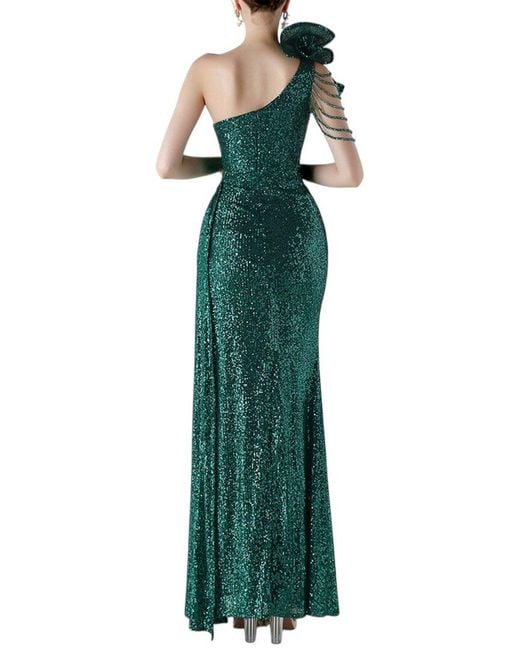 KALINNU Green Maxi Dress