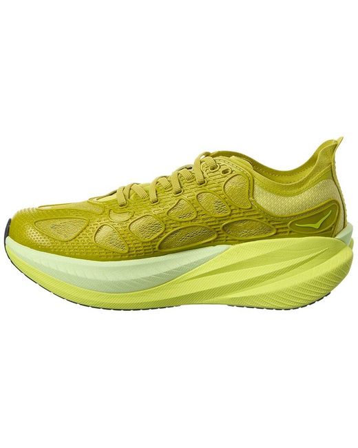 Hoka One One Yellow Mach X Caged Sneaker