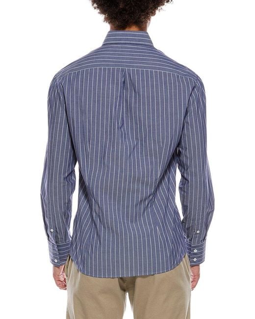 Brunello Cucinelli Blue Shirt for men
