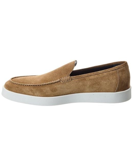 Johnston & Murphy Brown Bolivar Venetian Suede Oxford for men