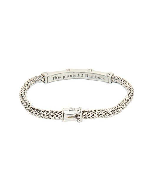 John Hardy White Bamboo Station Bracelet