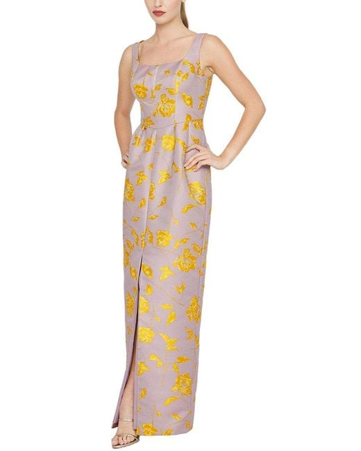 Kay Unger Metallic Indiana Column Gown