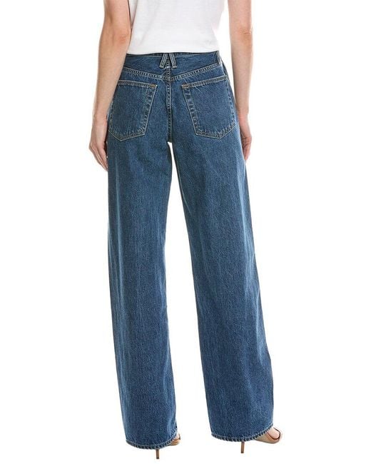 SLVRLAKE Denim Blue Cassie Chino Forbidden Love Wide Leg Jean