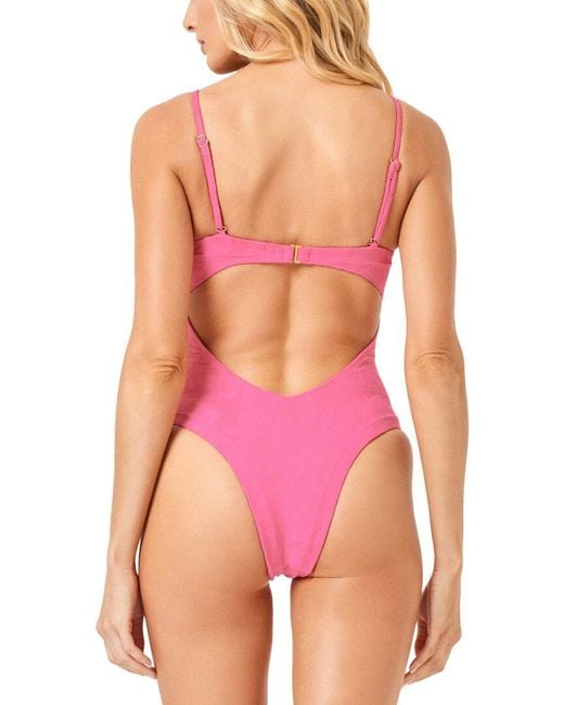 LSPACE Pink La Femme One Piece Bitsy