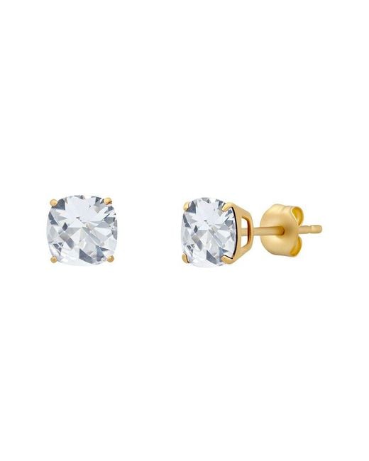 MaxColor Metallic 14K 2.10 Ct. Tw. Lab-Grown Created Sapphire Stud Earrings