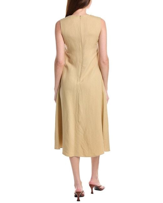 Max Mara Natural Weekend Egoista Linen-Blend Midi Dress