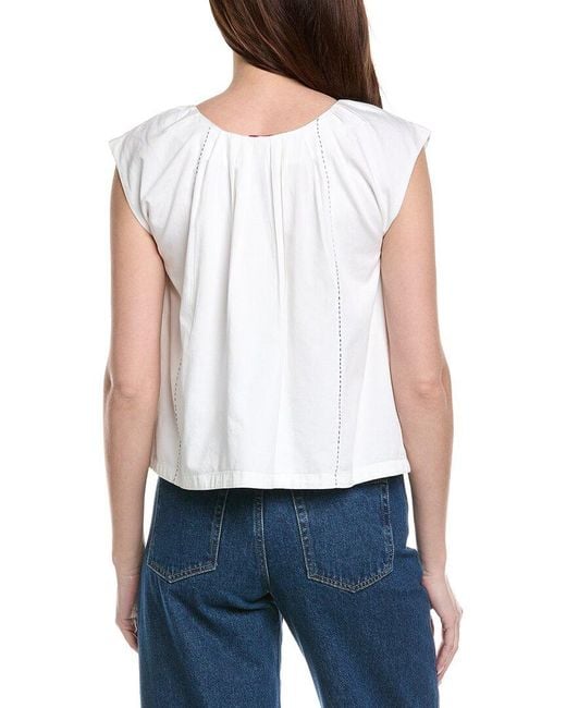 Frances Valentine White Bailey Top