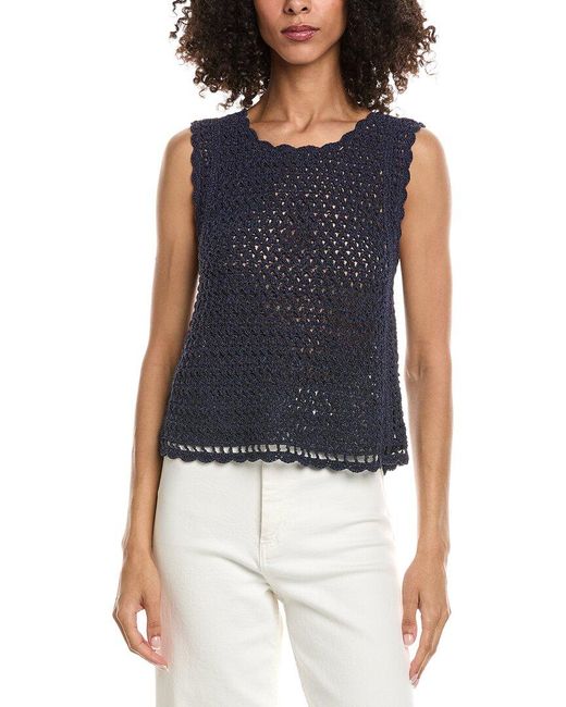 Caballero Collection Blue Amelie Top