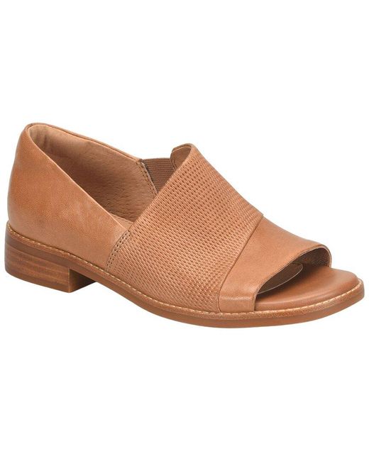 Söfft Brown Naydeen Leather Flat