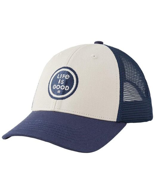 Life Is Good. Blue Trucker Hat