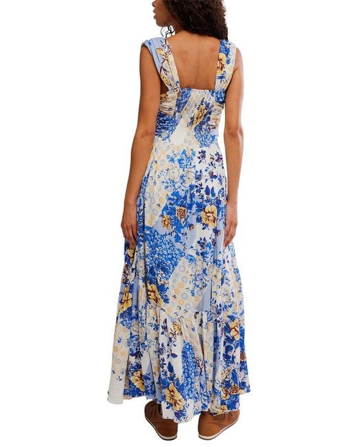 Free People Blue Sasha Maxi Dress