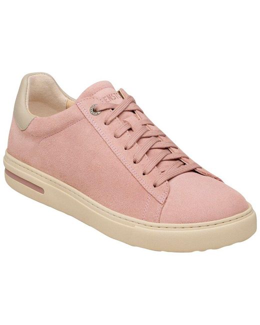 Birkenstock Pink Bend Low Suede Sneaker