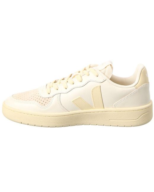 Veja Natural V-10 Leather Sneaker for men