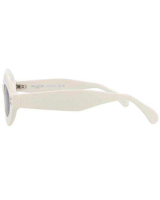 Alaïa White Alaïa 49Mm Sunglasses