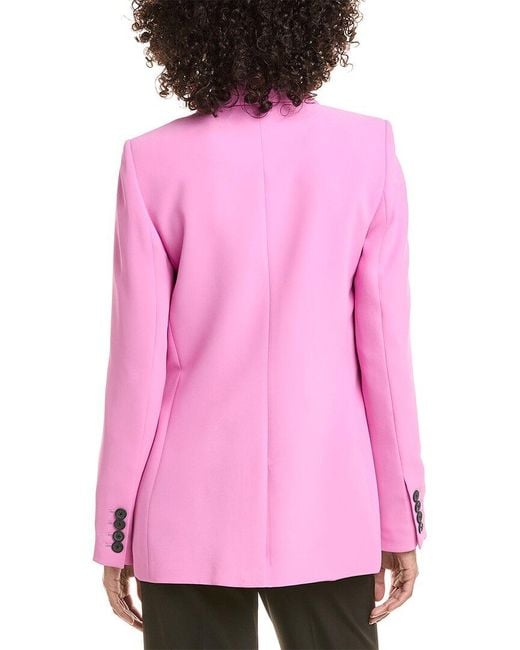 Karl Lagerfeld Pink Oversized Suit Jacket