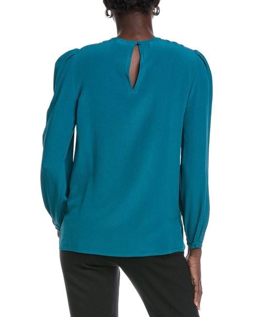 Etro Blue Silk Top