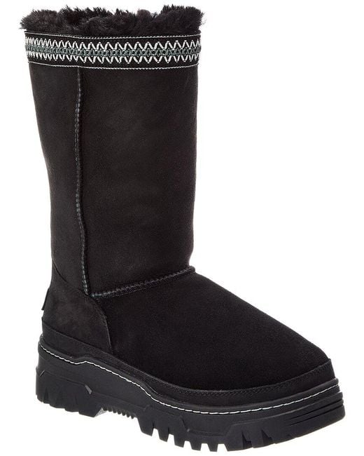 Ugg Black W Classic Tall Trailgazer Suede Boot