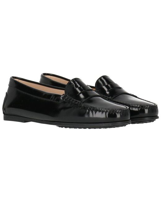 Tod's Black City Gommino Leather Loafer