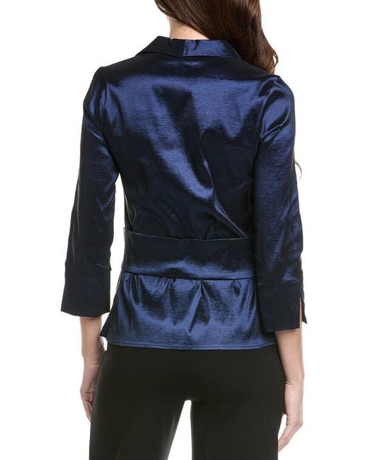 Joseph Ribkoff Blue Printed Jacket