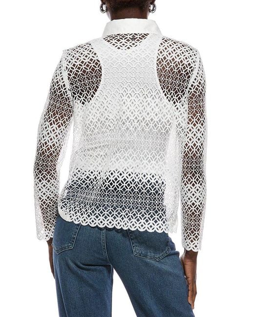 Marc Cain White Lace Blouse