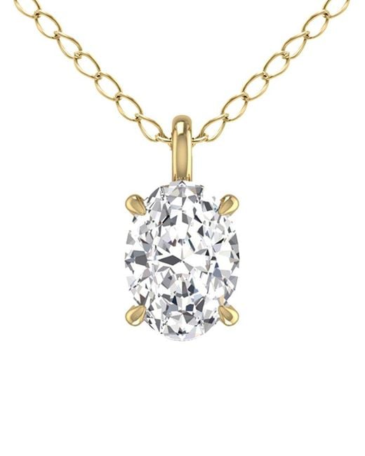 Lab Grown Diamonds White 14k 0.75 Ct. Tw. Lab Grown Diamond Necklace