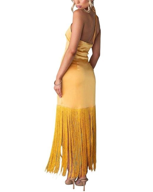 LEON GORI Metallic Deli S Maxi Dress