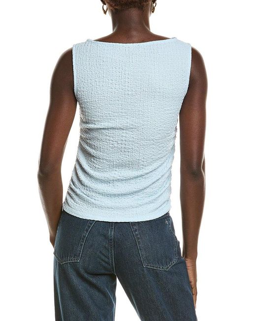 Rag & Bone Blue Crinkle Tank