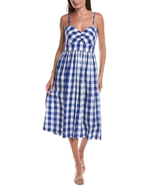 LAYERED WITH LOVE Blue Liana Sleeveless Midi Dress