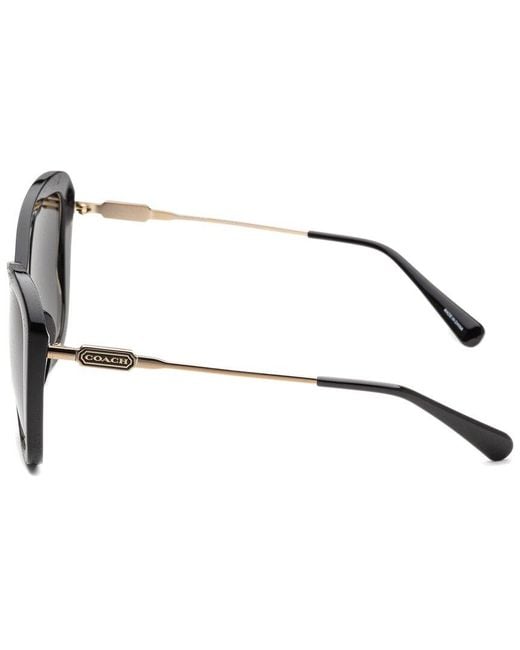 COACH Black Butterfly Plastic Sunglasses