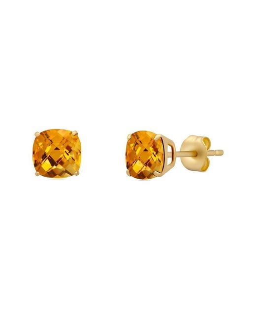 MaxColor Orange 14k 3.10 Ct. Tw. Citrine Studs