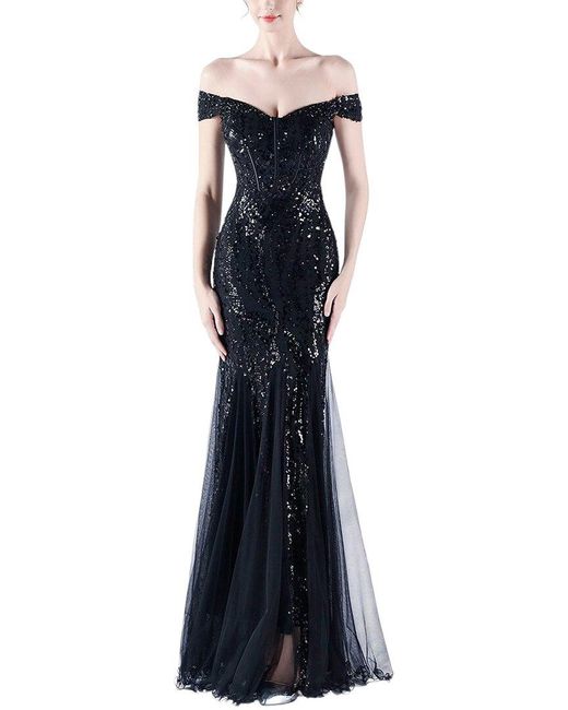 KALINNU Blue Maxi Dress