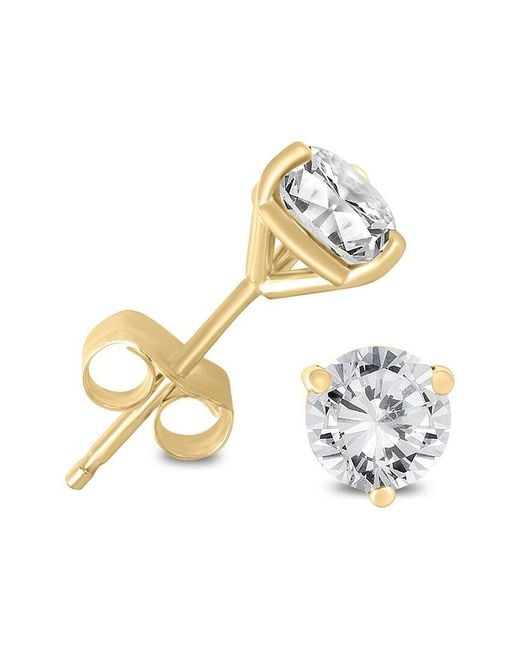 Diamond Select Cuts White 14k 3.00 Ct. Tw. Diamond Studs