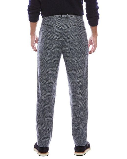 Brunello Cucinelli Gray Pleated Leisure Fit Alpaca & Wool-Blend Pant for men