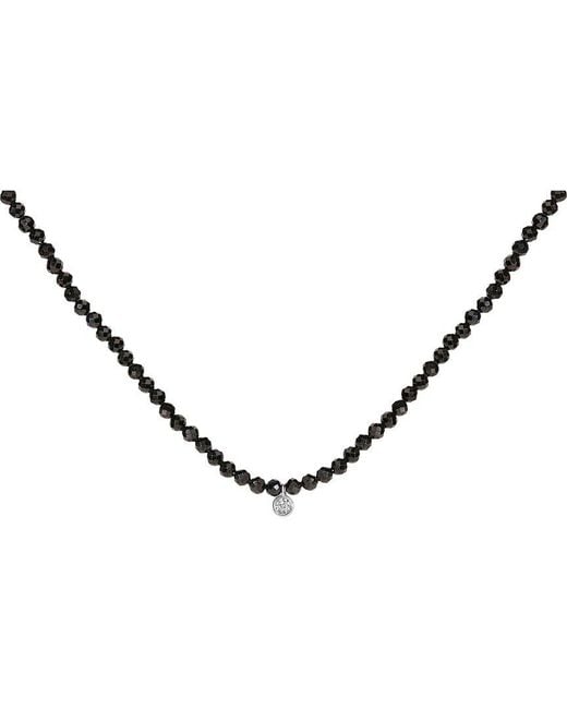 Haus of Brilliance Metallic Diamond & Station Necklace