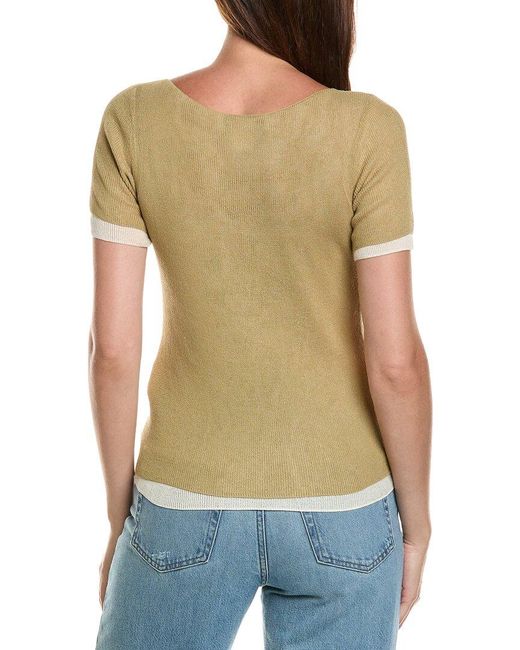 DKNY Black Contrast Layered Top