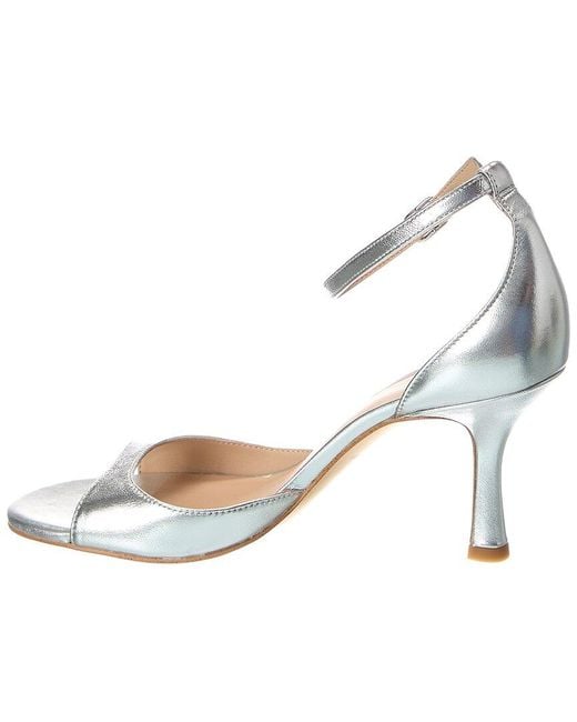 Stuart Weitzman Metallic Isla 75 Leather Sandal