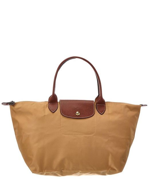 Longchamp Brown Le Pliage Original Large Handbag