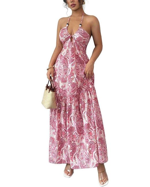 Kayla Paris Pink Midi Dress