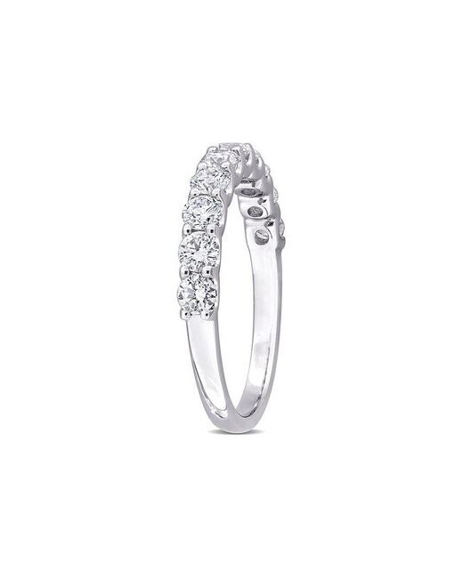 Lab Grown Diamonds White 14K 1.01 Ct. Tw. Lab Grown Diamond & Tsavorite Ring