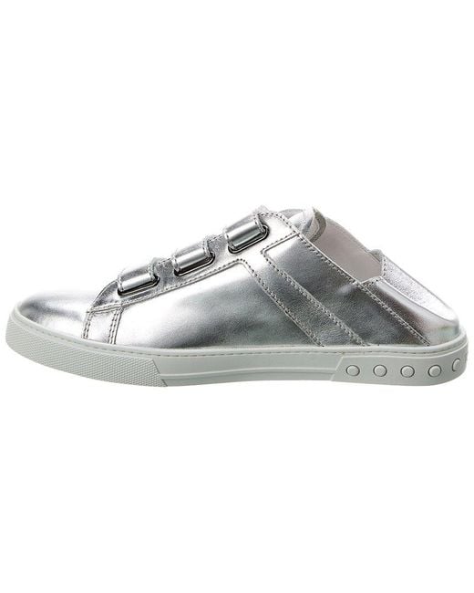 Tod's Metallic Sabot Leather Sneaker for men