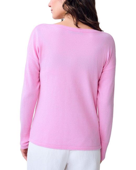 J.McLaughlin Pink Marin Cashmere Sweater