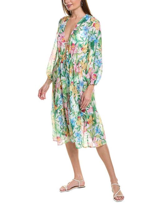 Tommy Bahama Blue Orchid Garden Duster