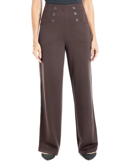 Max Studio Brown Sailor Pant